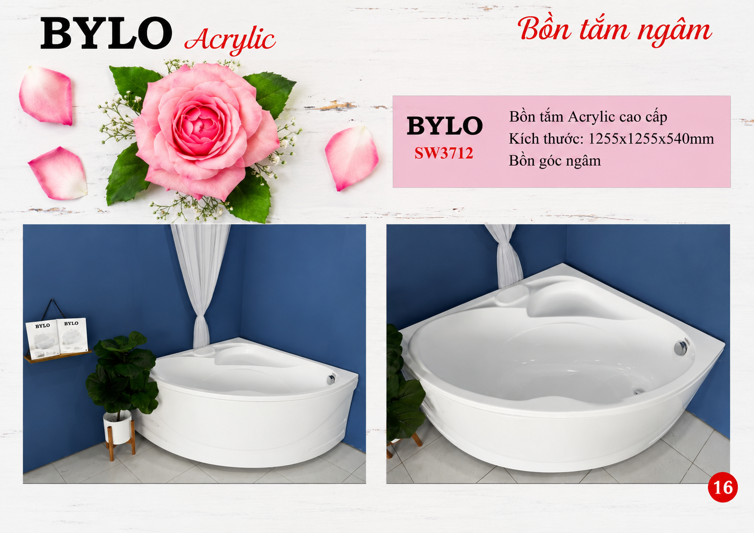 BYLO SW3712 BỒN GÓC MINI