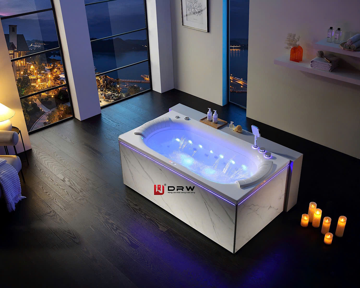 Bồn tắm Massage DRW Naga (DR-0162)